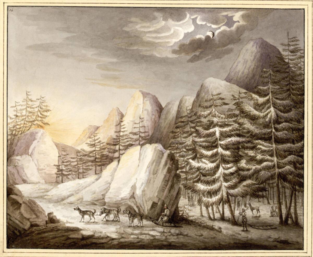 Anonym, Eskimo und Hundeschlitten, Inv. Nr.: 12540