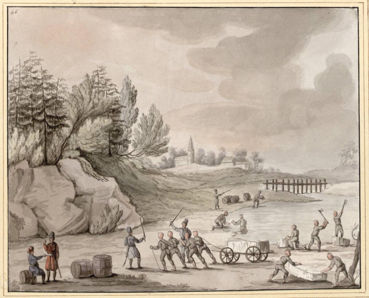 Anonym, Eisbeförderung, Inv. Nr.: 12572