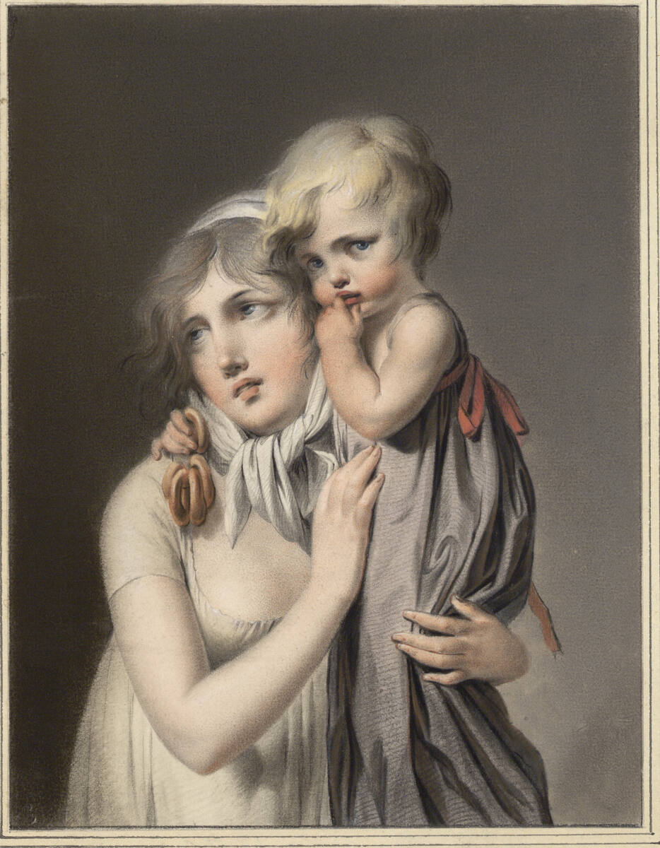 Eine junge Frau mit einem Kind auf dem Arm, Louis-Léopold Boilly