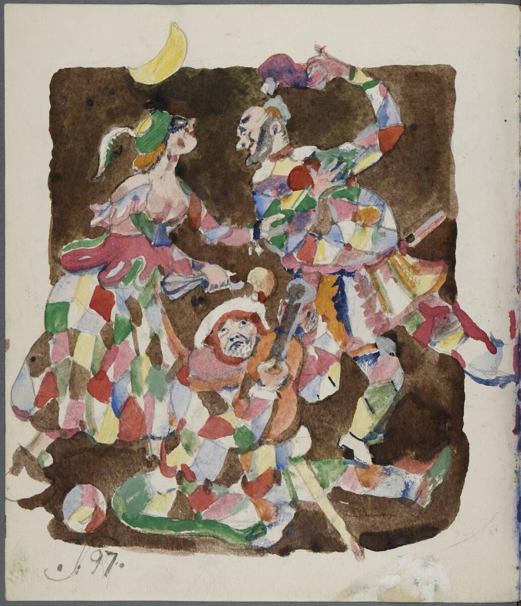 Oskar Laske, Clowns, Inv. Nr.: 35007/6/97