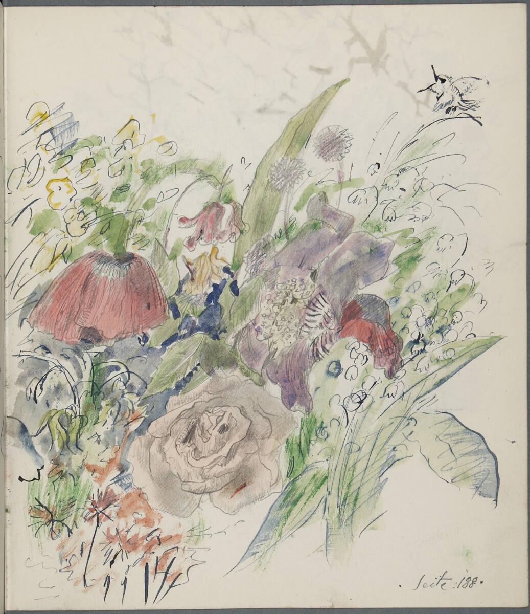 Oskar Laske, Blumenstudie, Inv. Nr.: 35007/6/188