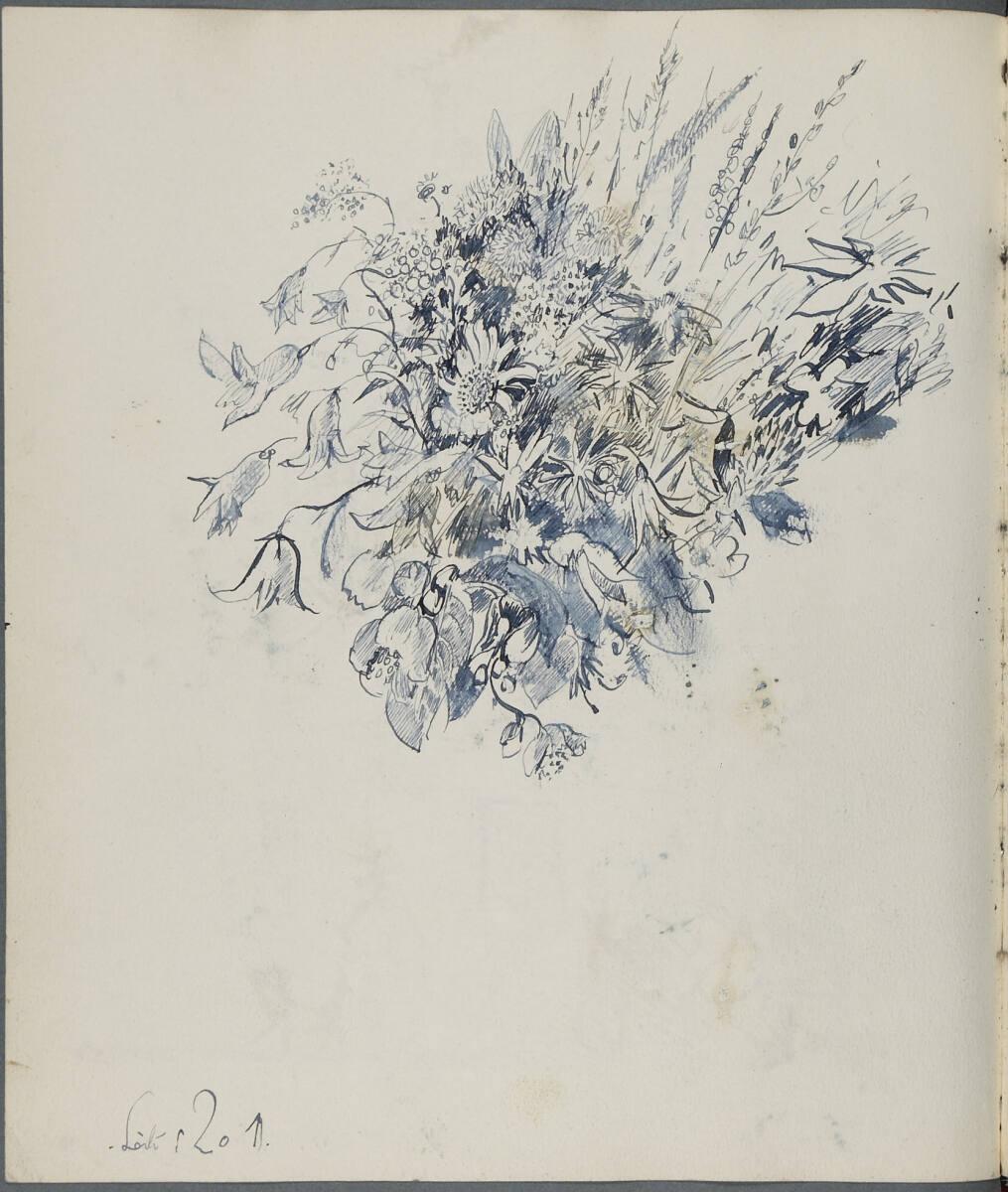 Oskar Laske, Blumenstudie, Inv. Nr.: 35007/6/201
