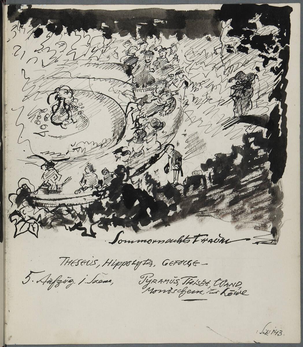 Oskar Laske, Sommernachtstraum. 5. Aufzug, 1. Szene, Inv. Nr.: 35007/6/243