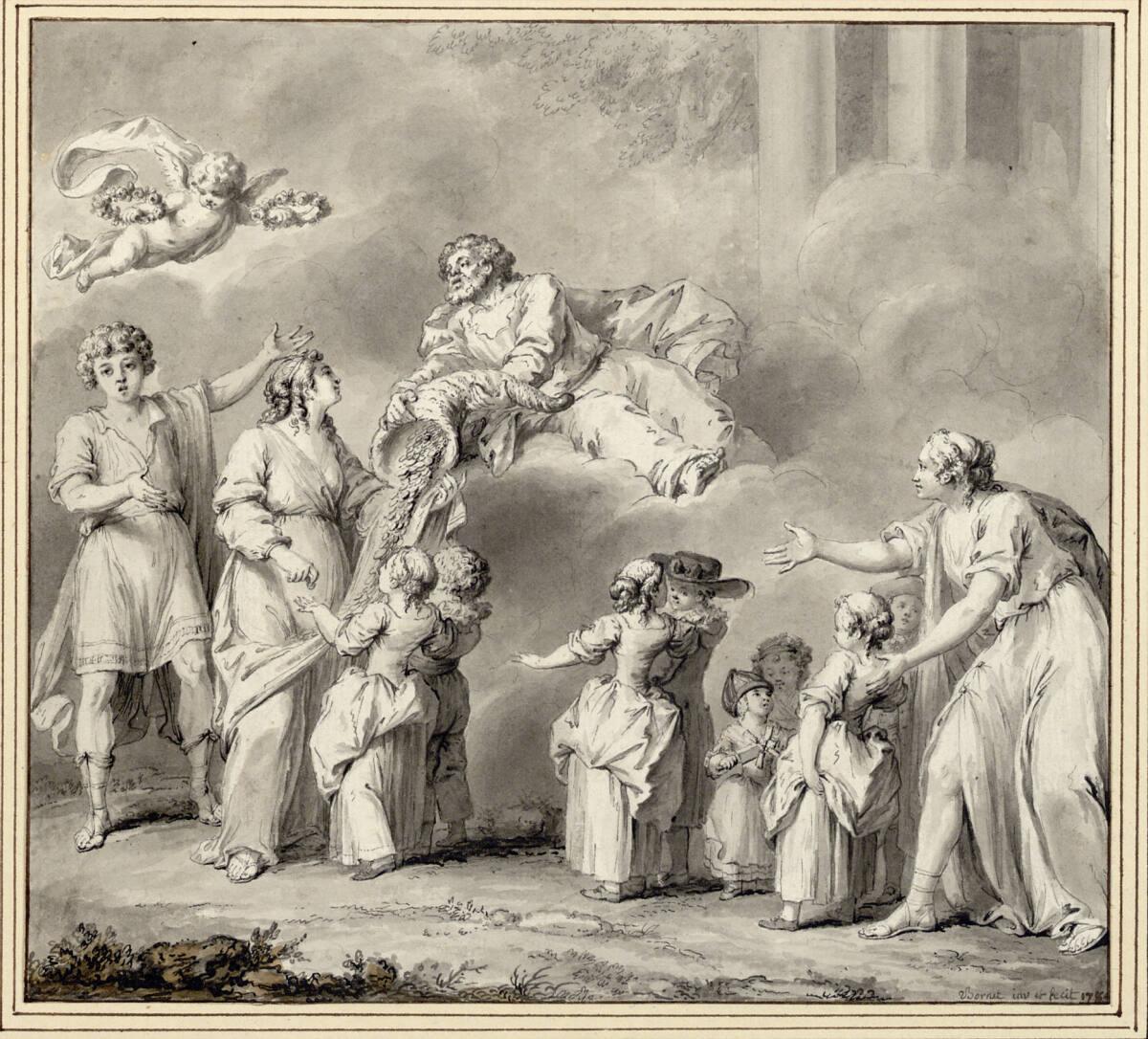 C. Bornet, Allegorie auf ein Pariser Waisenhaus, Inv. Nr.: 12624