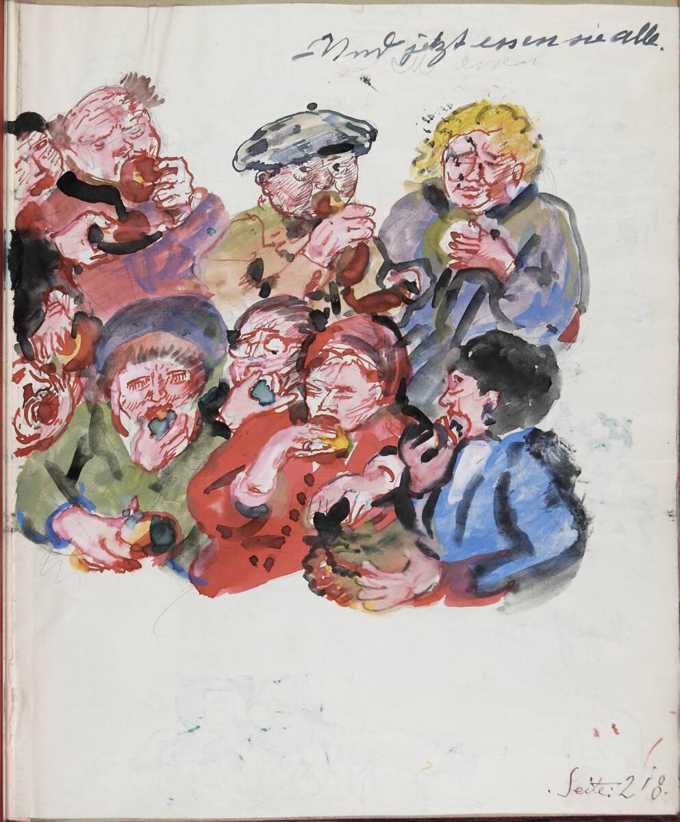 Oskar Laske, "Und jetzt essen sie alle", Inv. Nr.: 35007/10/218