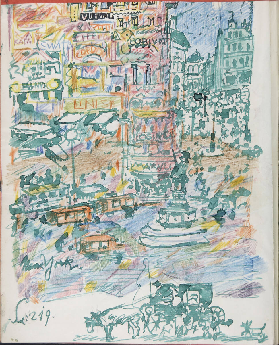 "New York", Oskar Laske, 1950