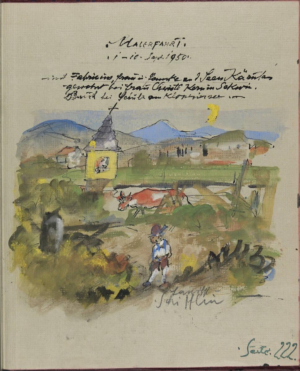 Oskar Laske, "Malerfahrt 1.-10. Sept. 1950", Inv. Nr.: 35007/10/222