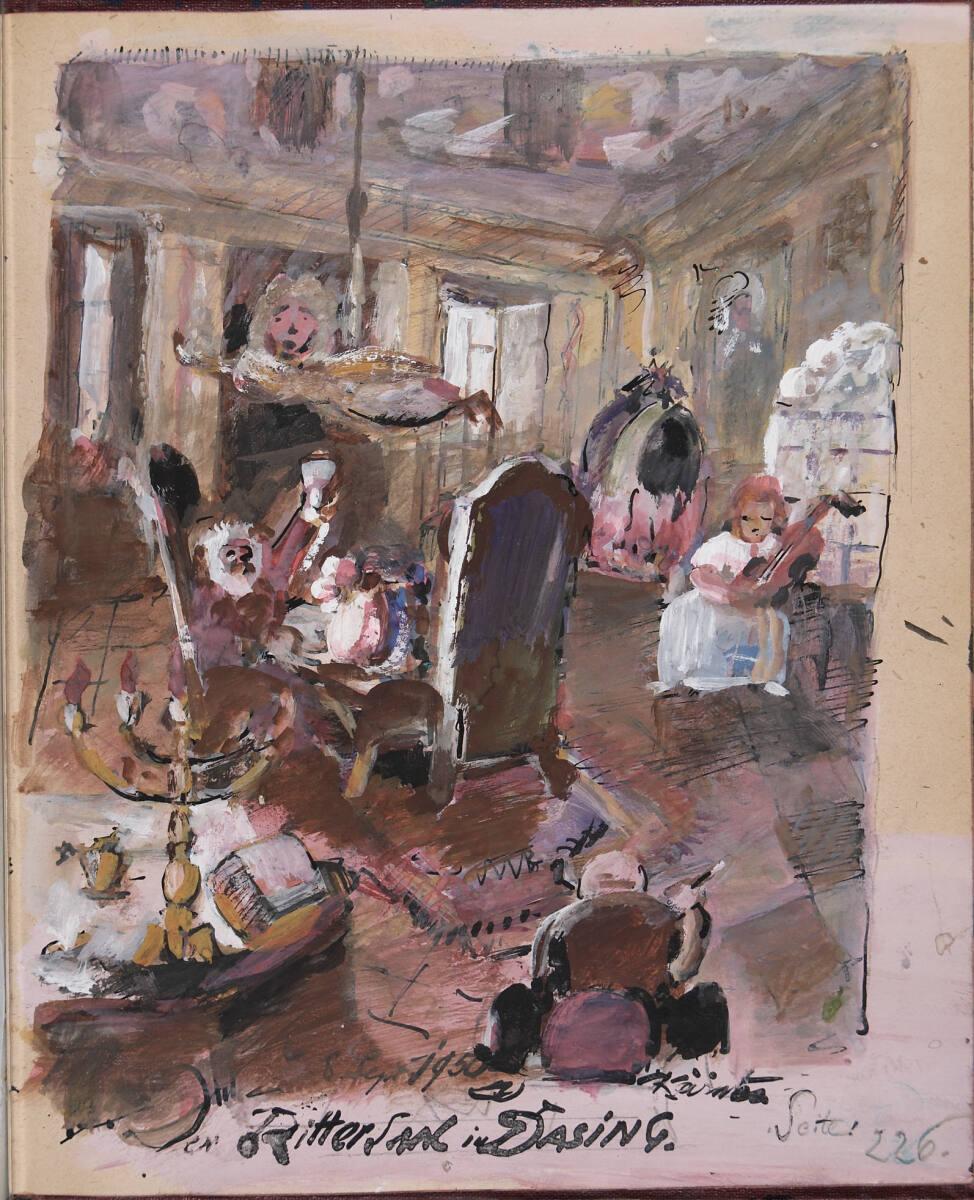 Oskar Laske, "Kärnten, Der Rittersaal in Drasing", Inv. Nr.: 35007/10/226
