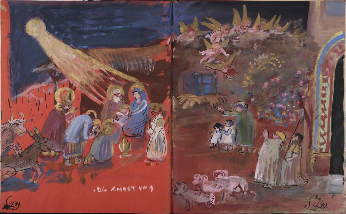 Oskar Laske, "Die Anbetung", Inv. Nr.: 35007/10/239-240