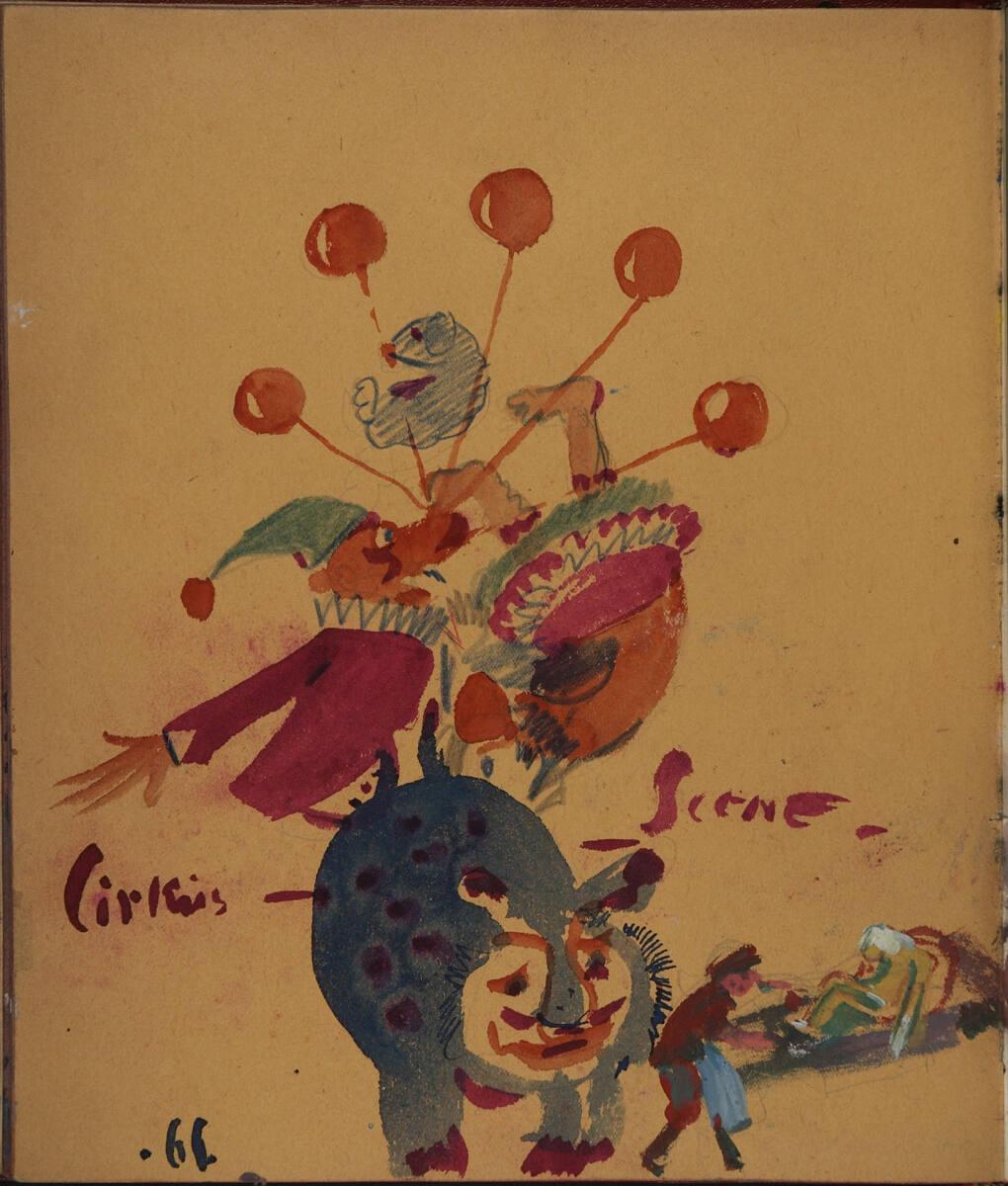 Oskar Laske, "Cirkus-Szene", Inv. Nr.: 35007/9/66