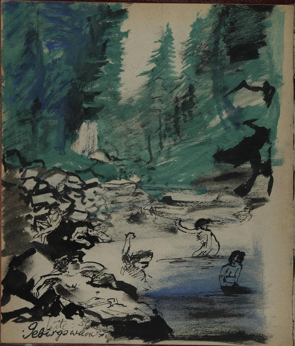 Oskar Laske, Badende, Inv. Nr.: 35007/8/32