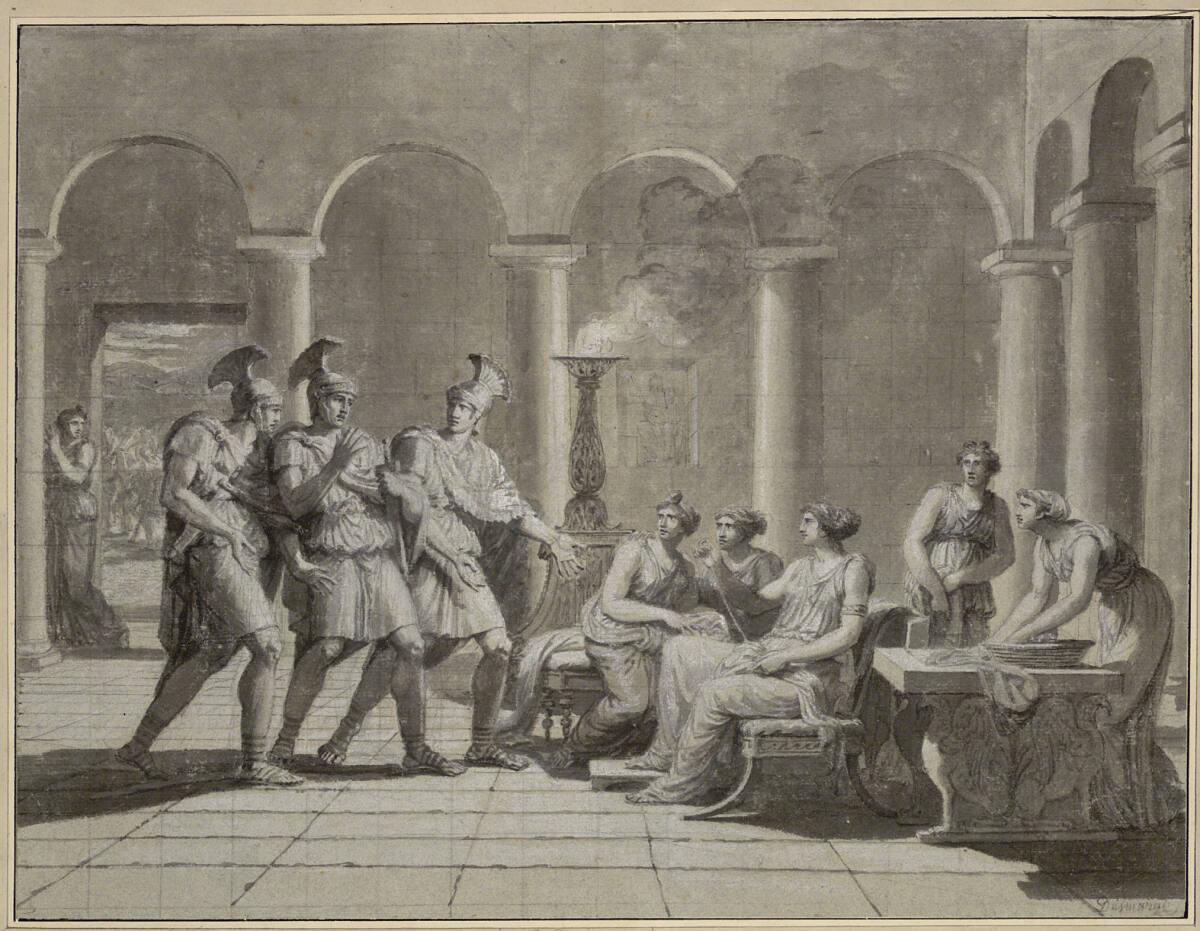 Penelope und ihre Freier, Inv. Nr.: 12682