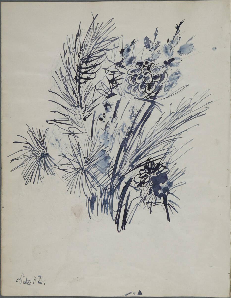 Oskar Laske, Pflanzenstudie, Inv. Nr.: 35007/5/12