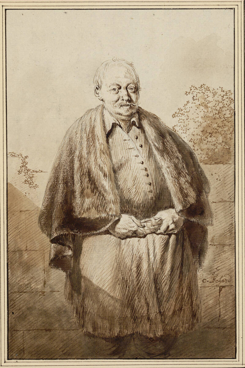 Porträt eines alten Mannes in polnischer (?) Tracht, Charles Eschard