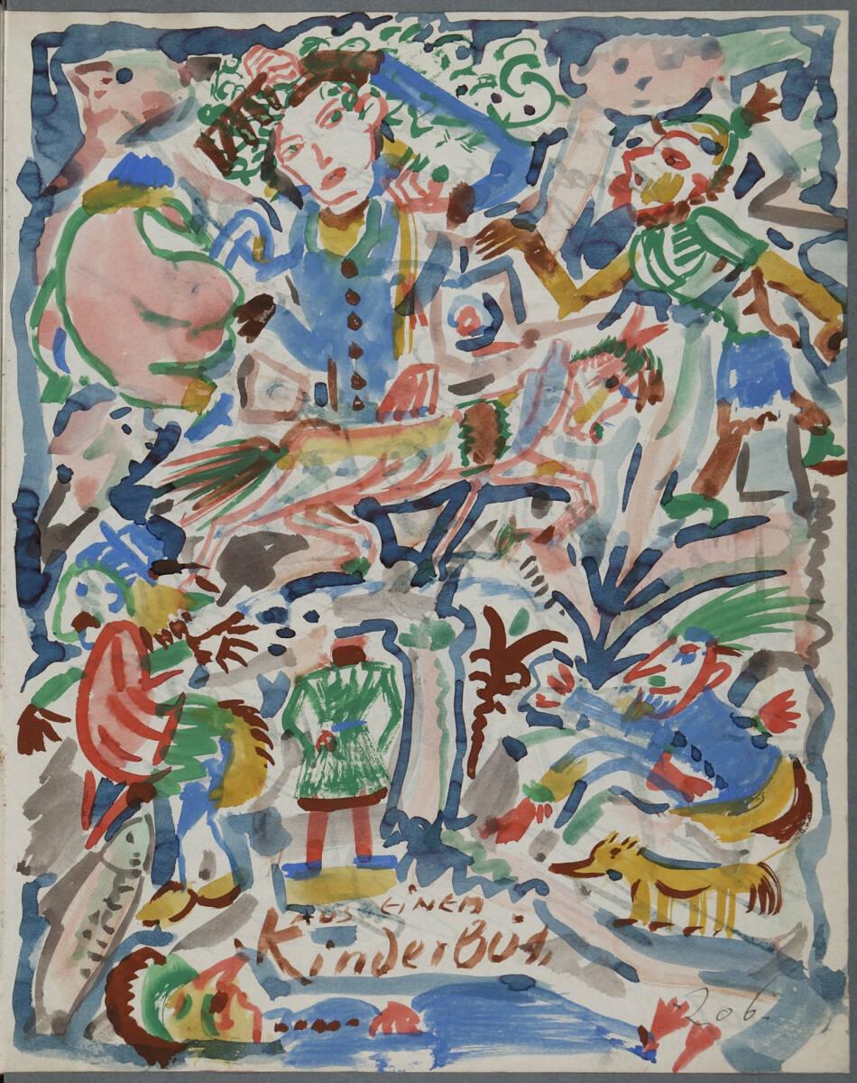 Oskar Laske, Illustrationen aus einem Kinderbuch, Inv. Nr.: 35007/5/206