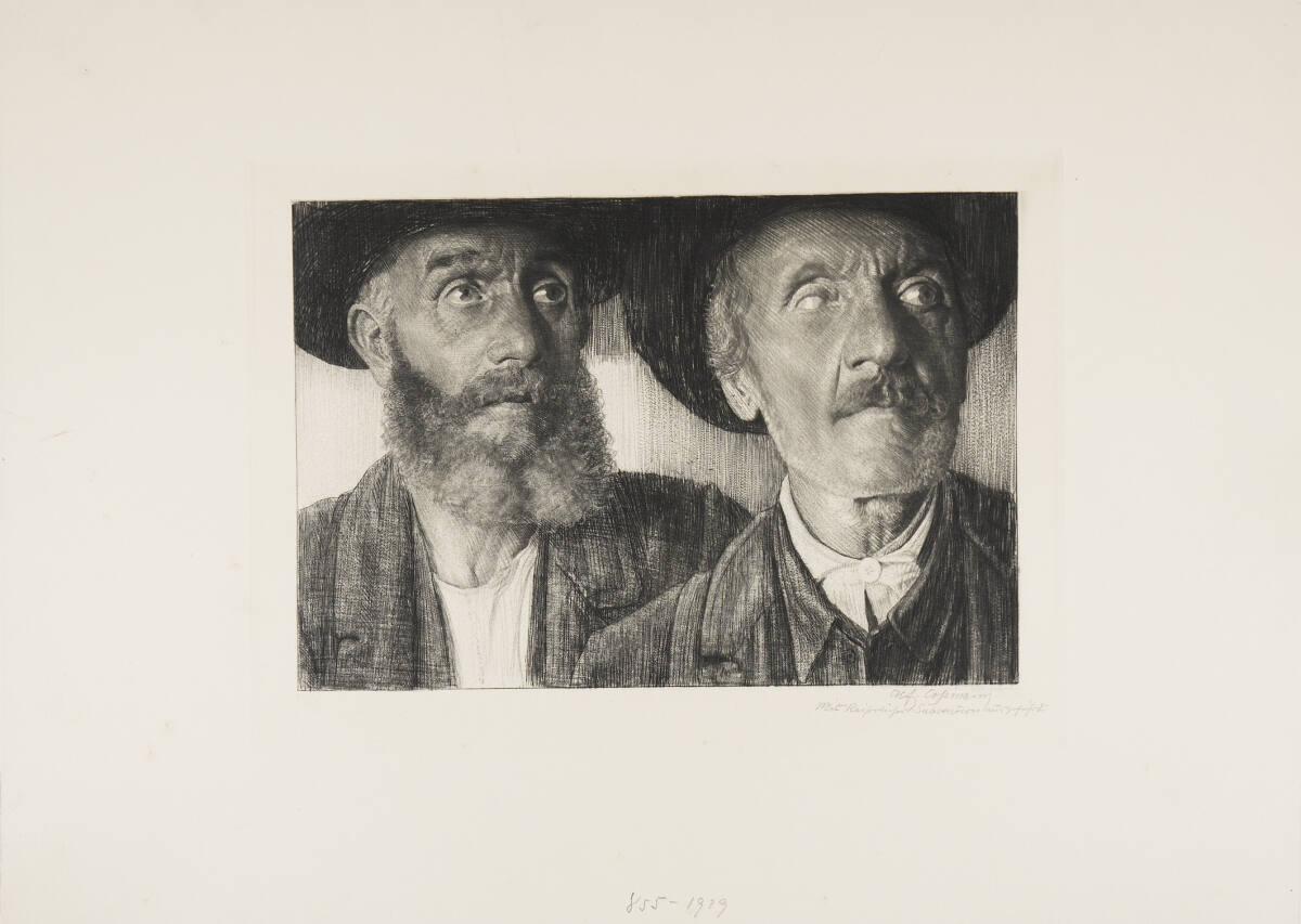 Alfred Cossmann, Bauernstudien, Inv. Nr.: DG1929/855