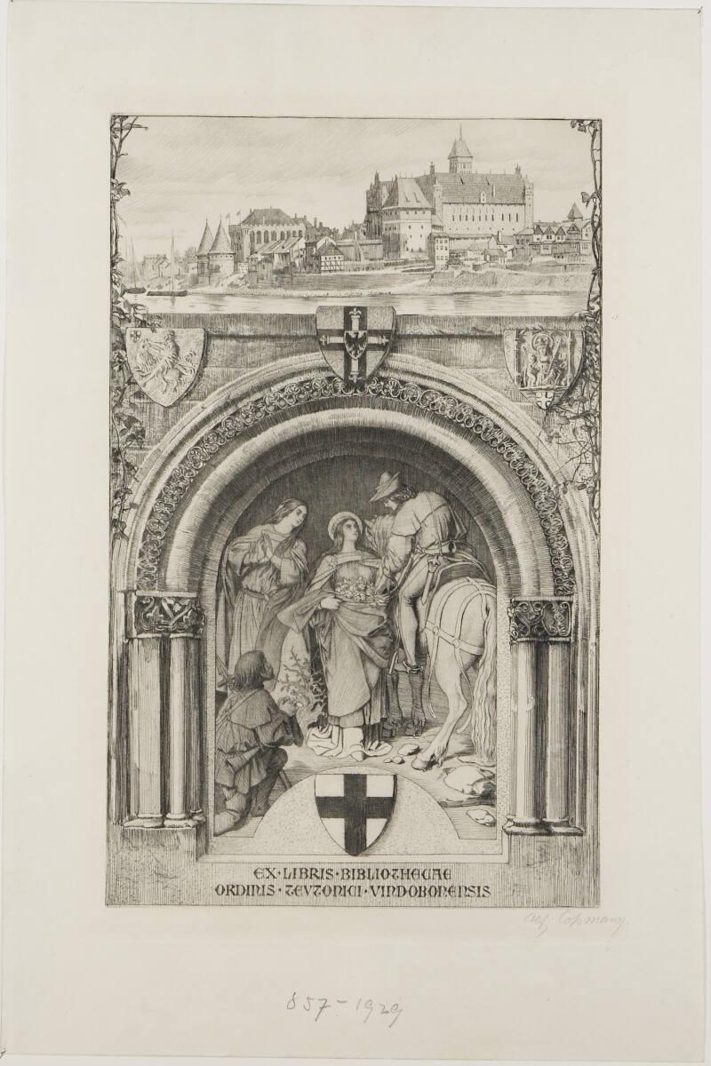 Alfred Cossmann, Exlibris Ritterorden, Inv. Nr.: DG1929/857