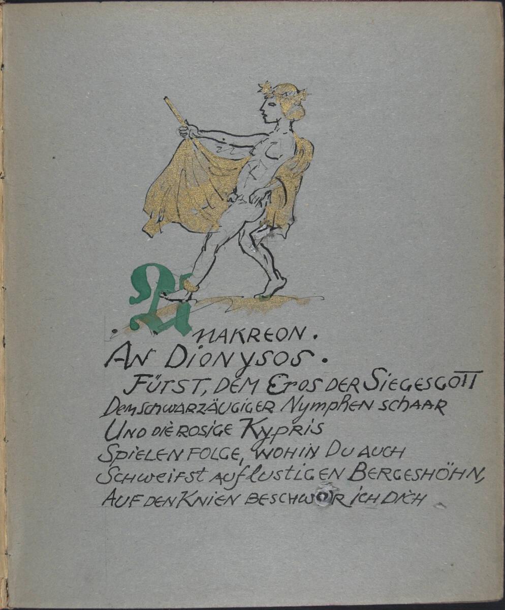 Oskar Laske, Anakreon an Dionysos..., Inv. Nr.: 35007/10/1