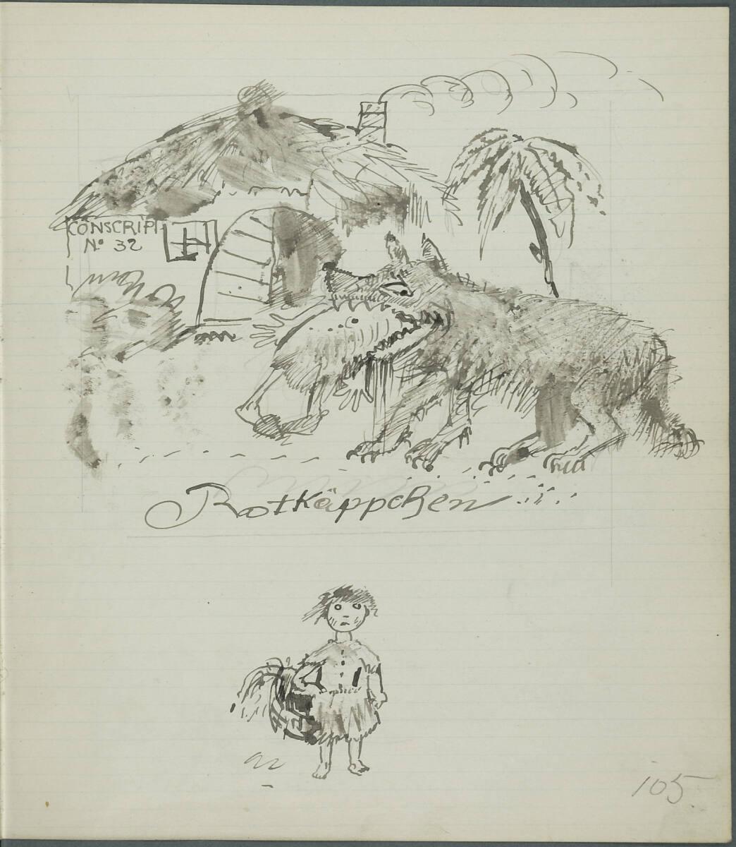 Oskar Laske, Rotkäppchen, Inv. Nr.: 35007/4/105