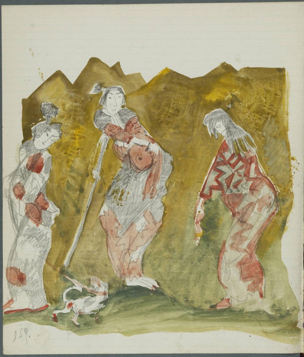 Oskar Laske, Japanische Szene, Inv. Nr.: 35007/4/159