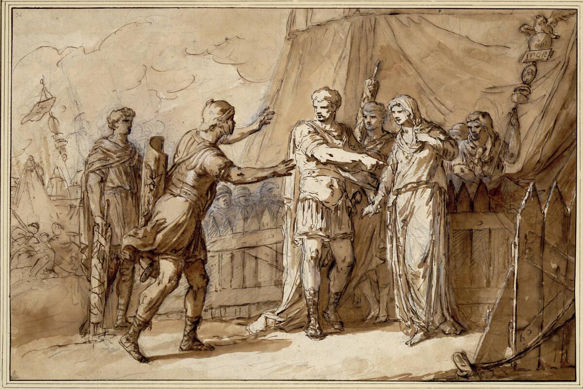 Simon Julien(?), Die Großmut des Publius Cornelius Scipio Africanus, Inv. Nr.: 12799