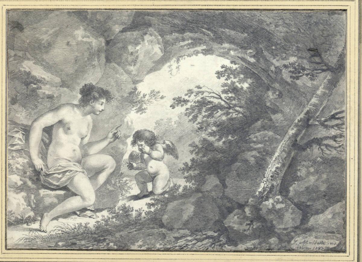 Georges Malbeste, Venus tadelt  Amor, Inv. Nr.: 12805