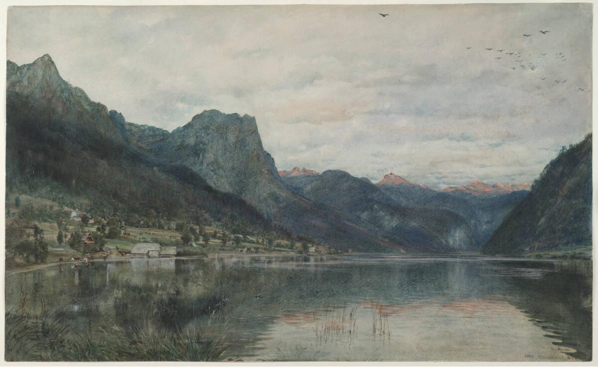 Rudolf von Alt, Der Grundlsee, Inv. Nr.: DL220