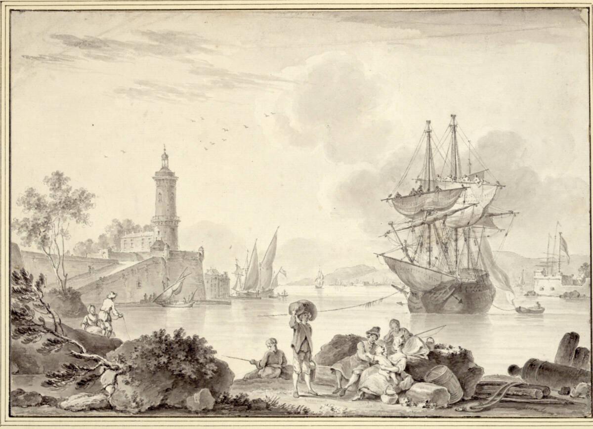Pierre Ozanne, Hafenlandschaft, Inv. Nr.: 12858