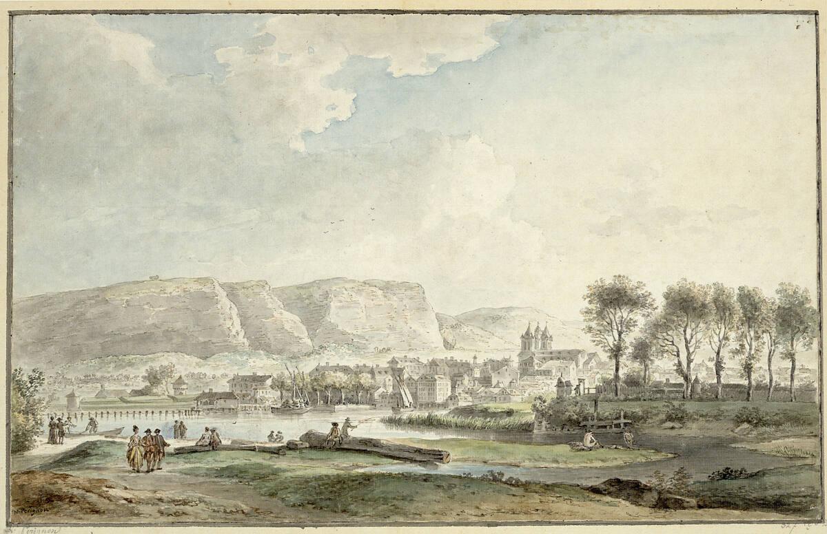 Nicolas Pérignon, Bucht mit Blick auf eine Stadt in Frankreich, Inv. Nr.: 12872