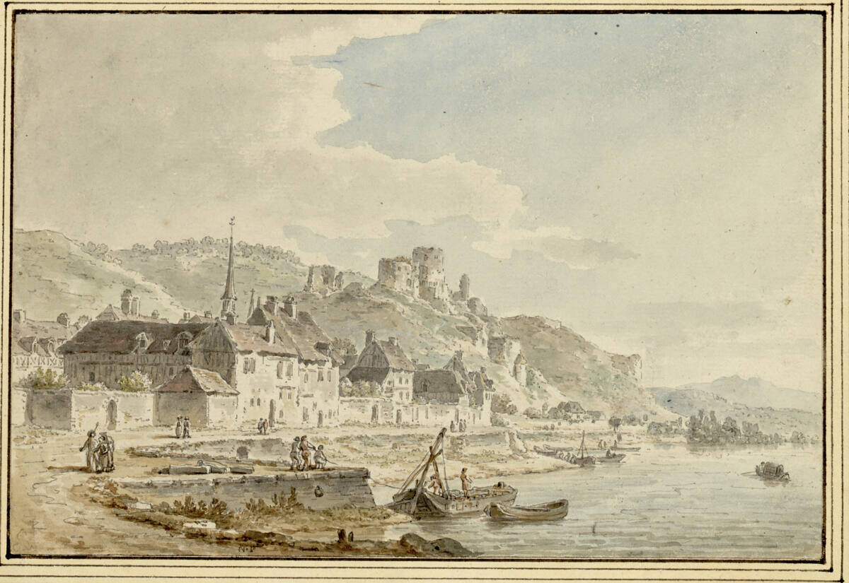 Die Schloßruine Gailllard bei Les Andelys, Nicolas Pérignon