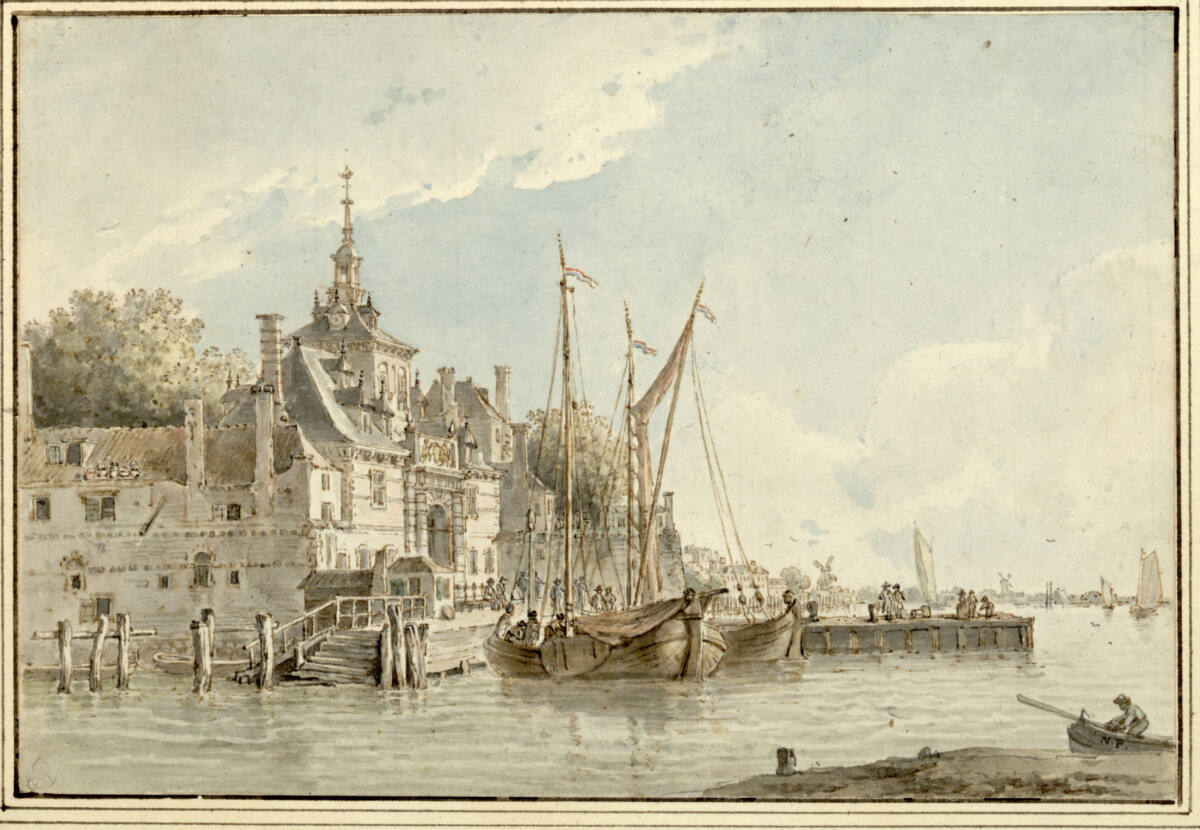 Blick auf den Hafen von Rotterdam am Ufer der Maas, Nicolas Pérignon