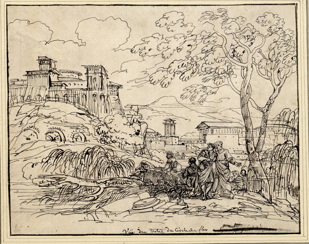 Landschaft mit Kastell, Jean-François Thomas de Thomon