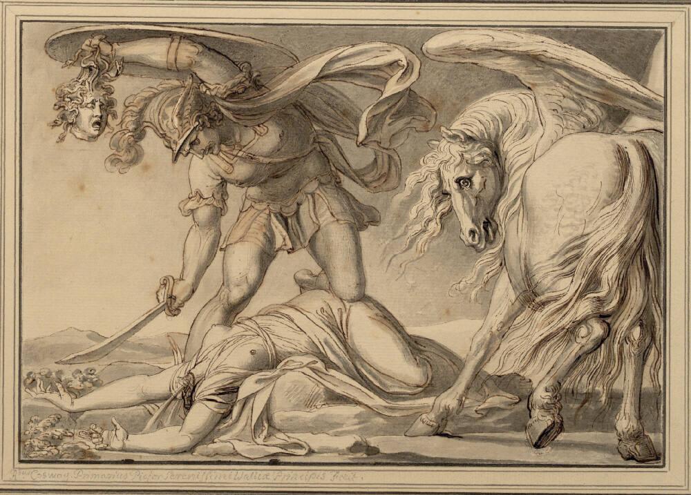 Richard Cosway, Perseus mit dem Haupt der Medusa, Inv. Nr.: 13009