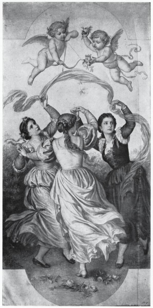 Ferdinand Laufberger, Tanz (Karton für den Vorhang für die komische Oper in der k.k. Hofoper), …