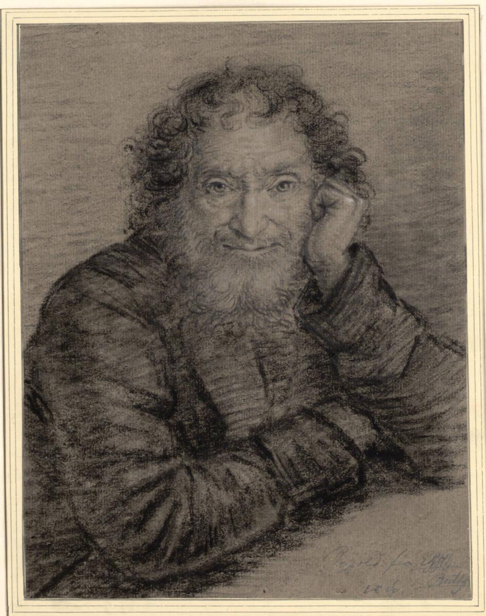 August Friedrich Sigismund  Petzold, Porträt eines Mannes mit Bart, Inv. Nr.: 13124