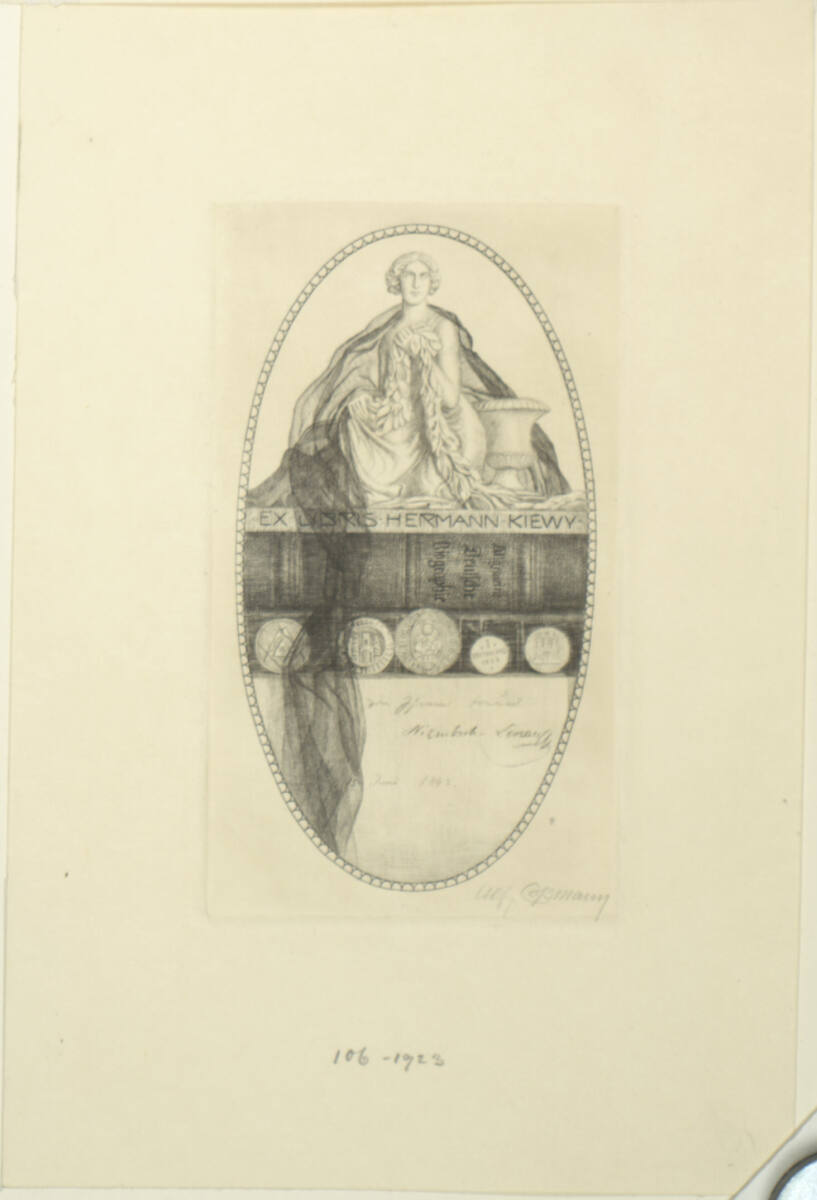 Ex libris Hermann Kiewy, Alfred Cossmann