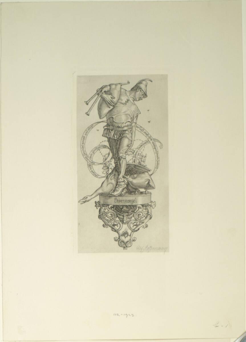 Alfred Cossmann, Lebensregel, Inv. Nr.: DG1923/112