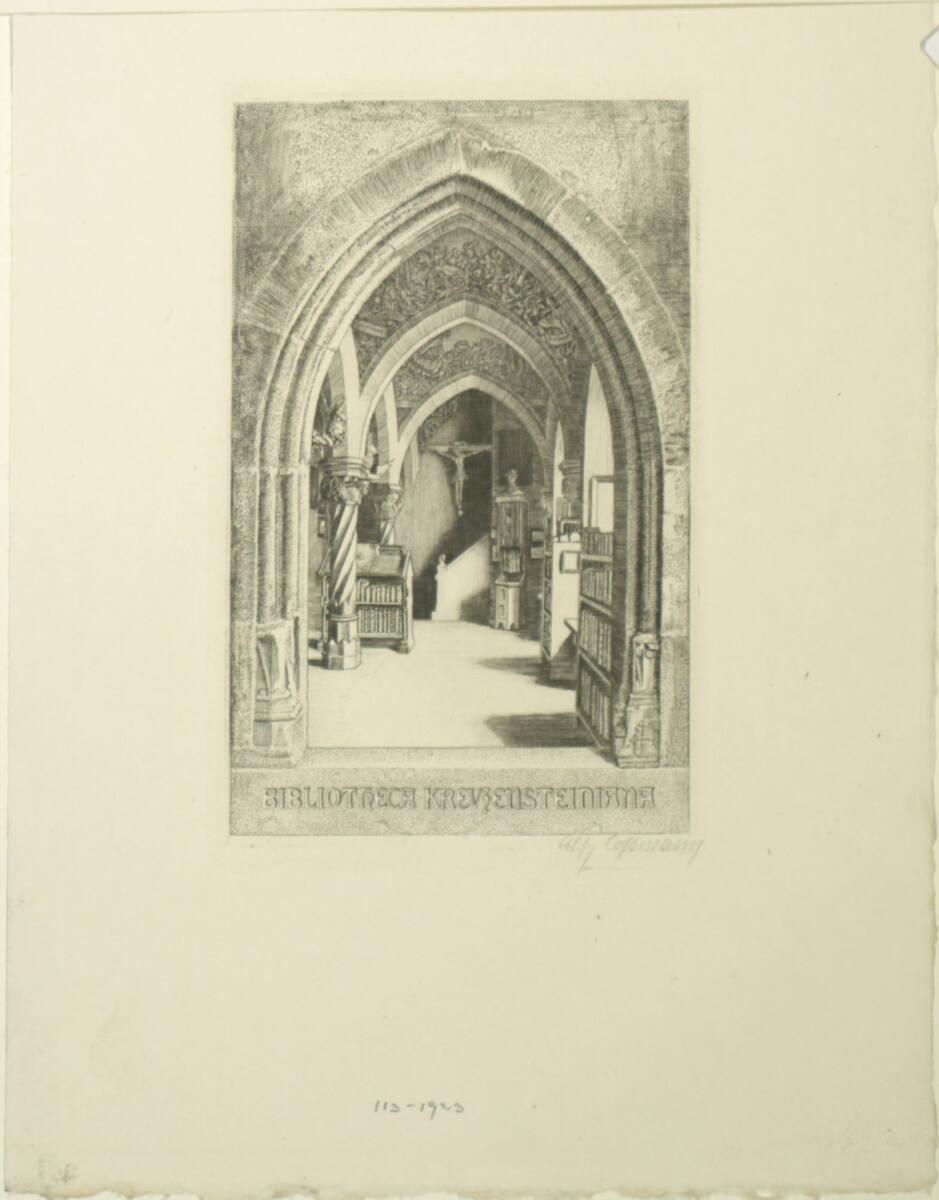 Alfred Cossmann, Bibliotheca Kreuzensteiniana, Inv. Nr.: DG1923/113