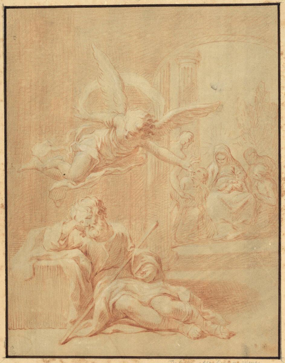 Anonym, Traum des heiligen Joseph, Inv. Nr.: 13192