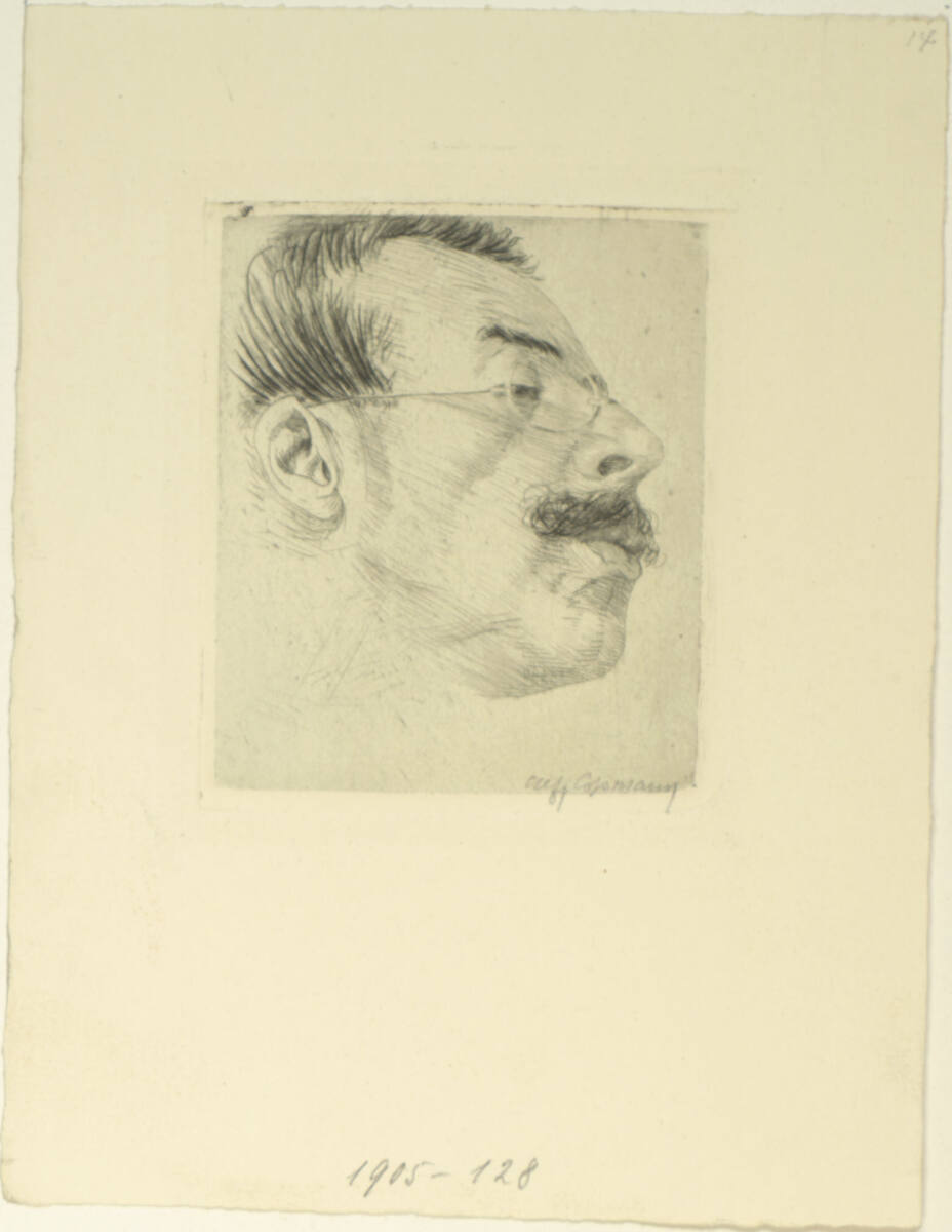 Männerkopf, Alfred Cossmann