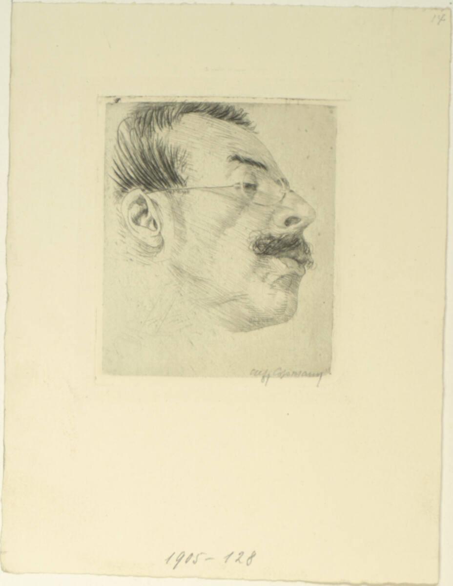 Alfred Cossmann, Männerkopf, Inv. Nr.: DG1905/128