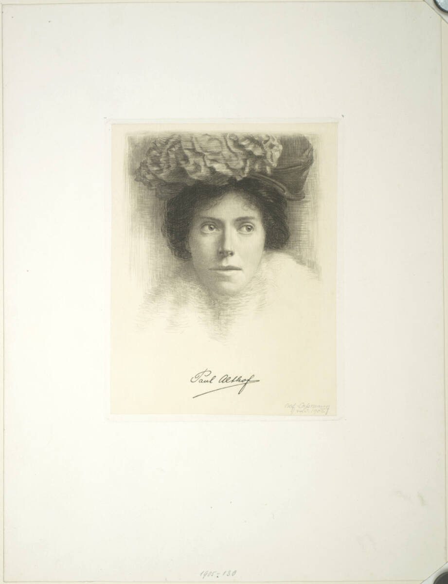 Damenbildnis Althof, Alfred Cossmann, 1902