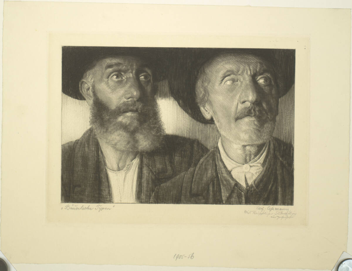 Bäuerliche Typen, Alfred Cossmann