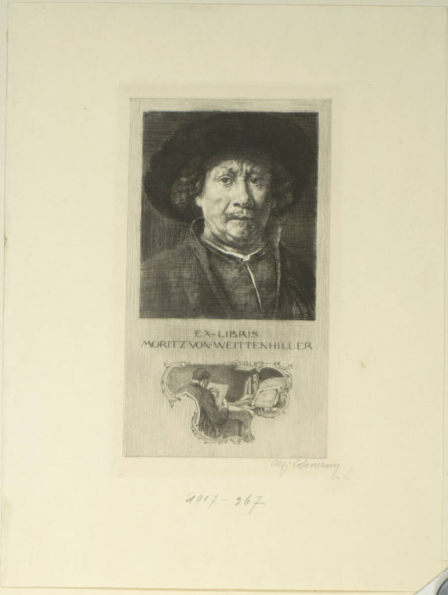 Ex libris Moritz von Weittenhiller, Alfred Cossmann