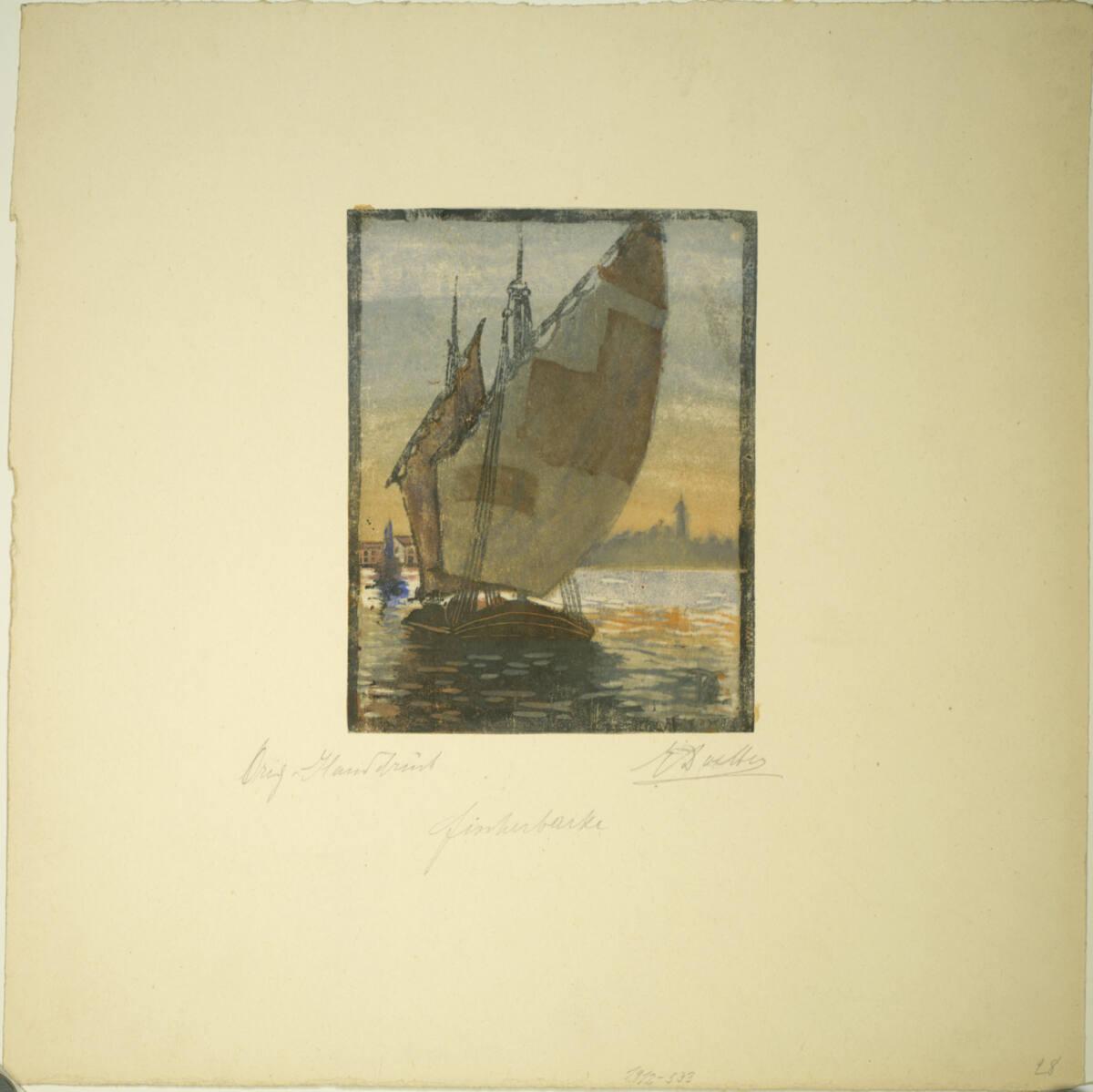 Eleonore Doelter, Fischerbarke, Inv. Nr.: DG1912/533