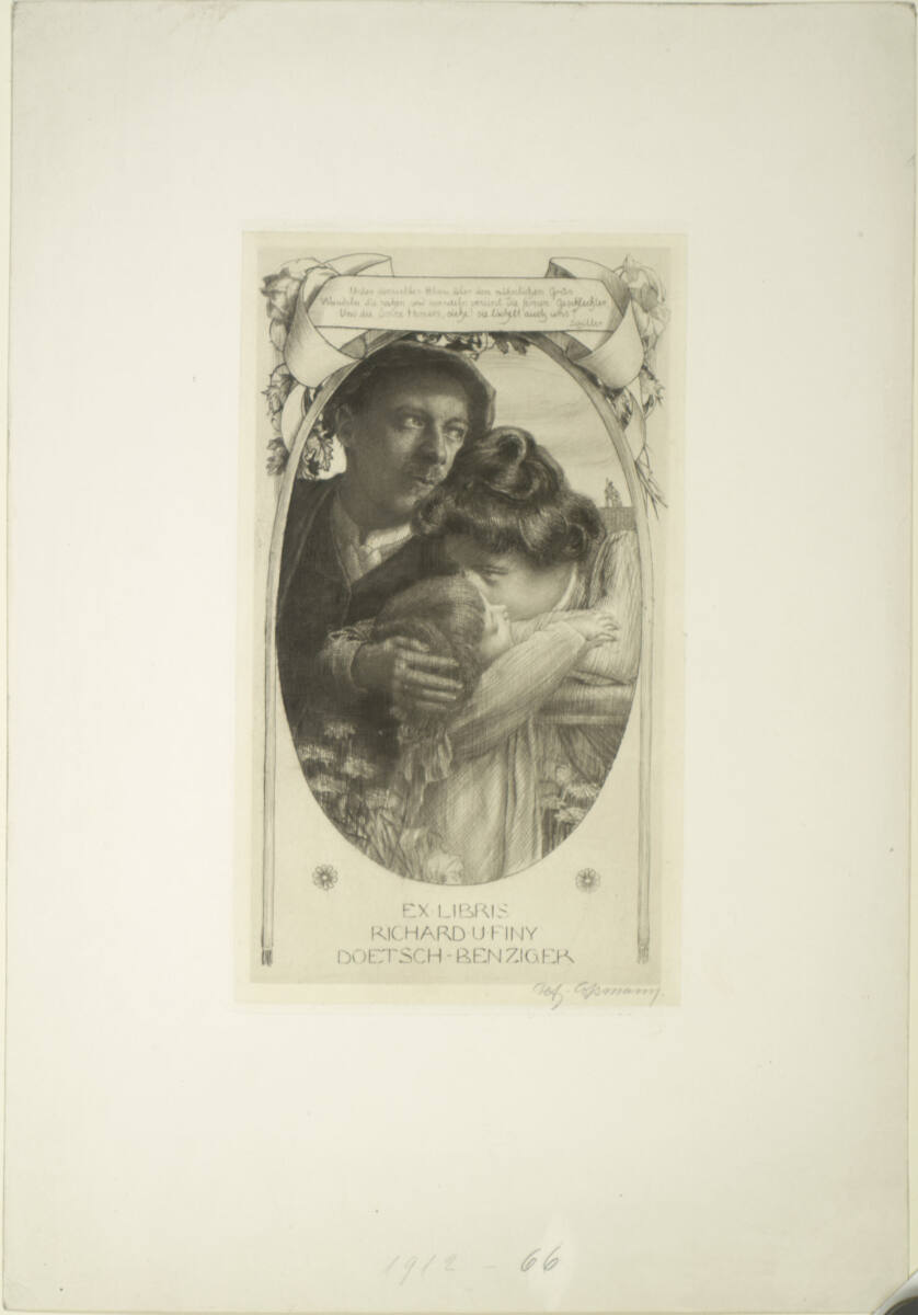 Ex libris Richard u Finy Doetsch-Benziger, Alfred Cossmann