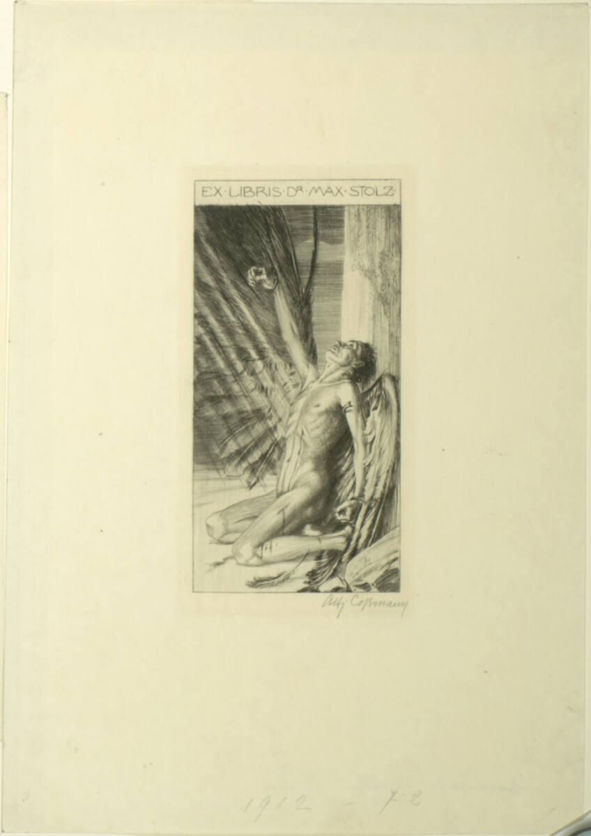 Alfred Cossmann, Ex libris Dr. Max Stolz, Inv. Nr.: DG1912/72