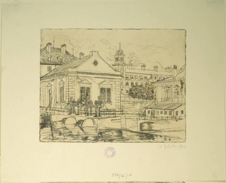 Herbert Boeckl, Werkskanal mit Brücke, Inv. Nr.: DG1934/542/15