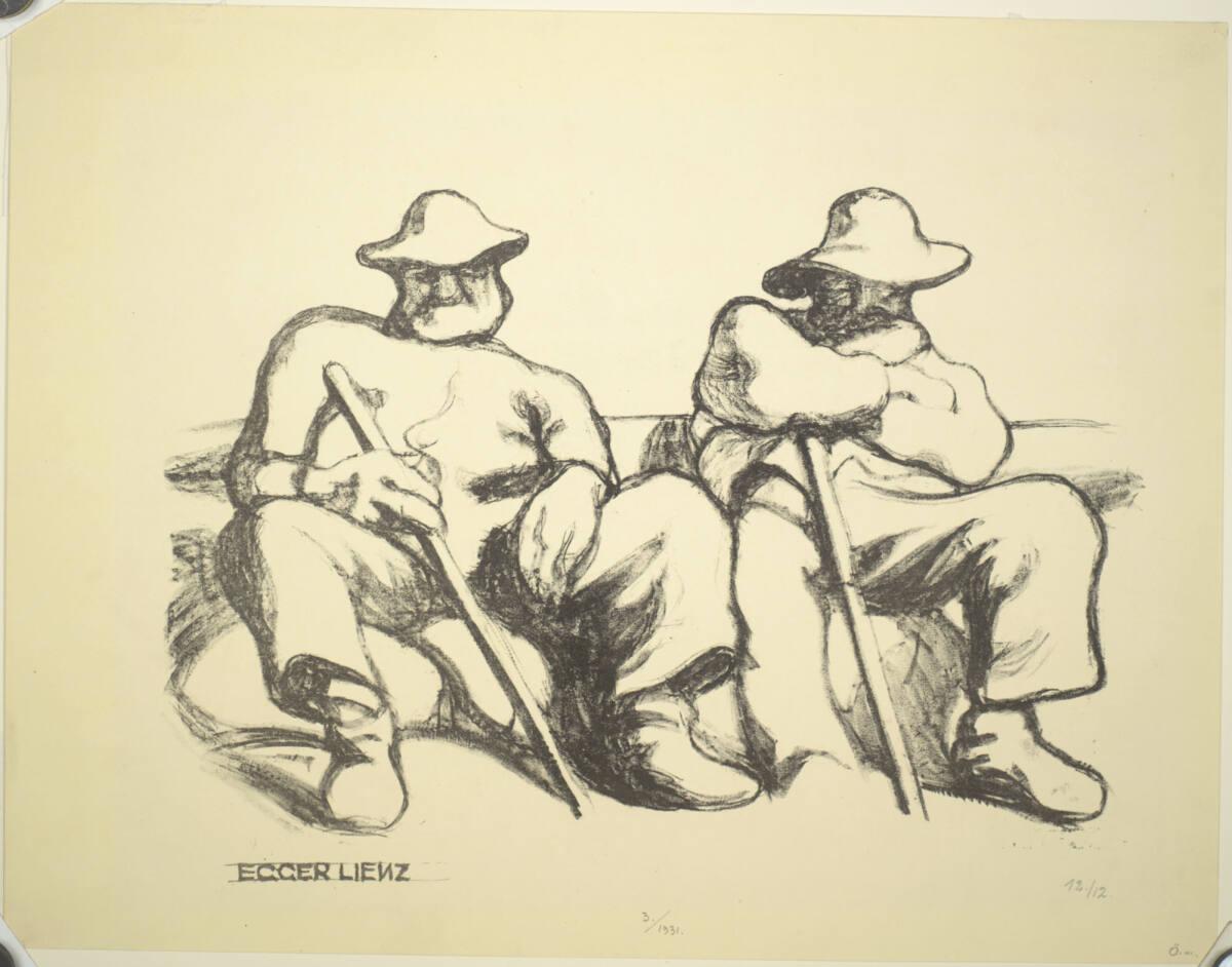 Albin Egger-Lienz, Ruhende Hirten, Inv. Nr.: DG1931/3