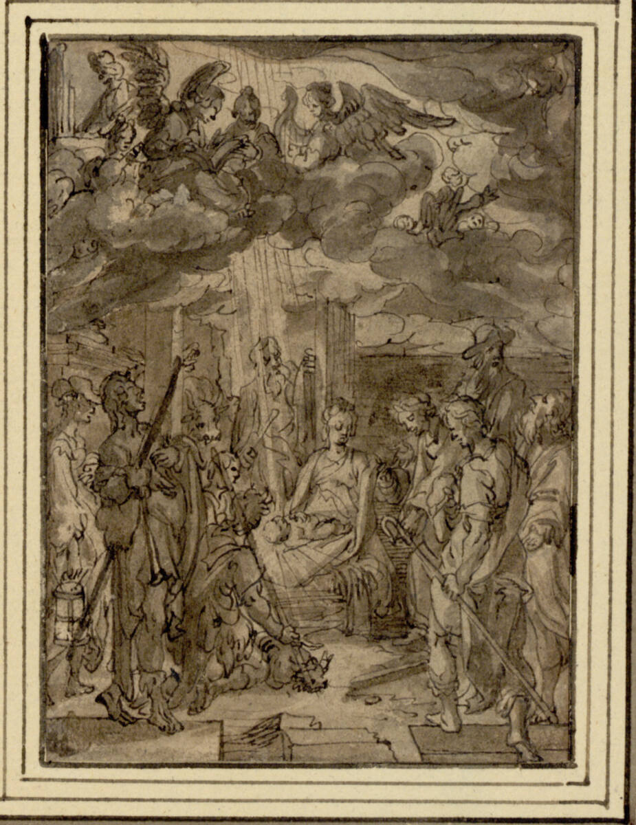 Die Anbetung der Hirten, Bartholomeus Spranger